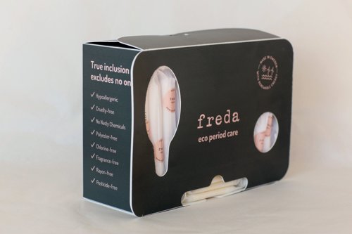 Freda Dispenser + 60 Pads/Applicator + Non Applicator Tampons Regular 2020