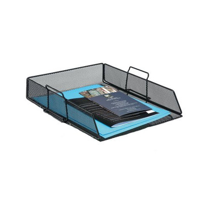 5 Star Wire Mesh Letter Tray Black 287878