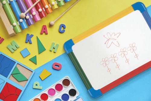 5 Star Schoolmate Non-Magn Whiteboard Plain/Grd A3 Pack of 5 FS669008