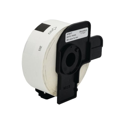 Five Star Non-OEM Replacement for Brother DK-11201 Black on White 29mm x 90mm 400/Roll FS672577