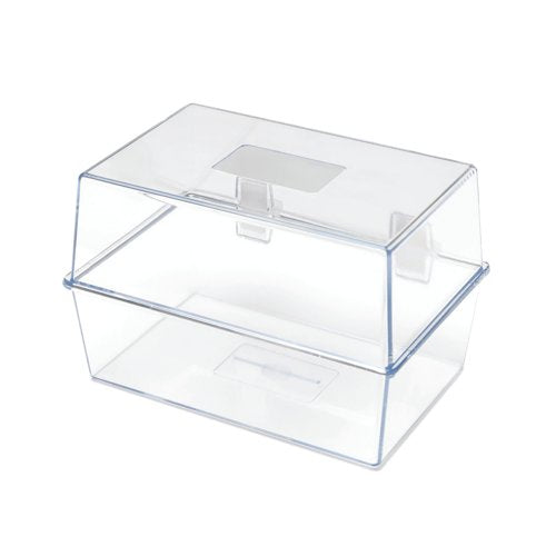 5 Star Card Index Box 6x4 Inch Crystal FS677017