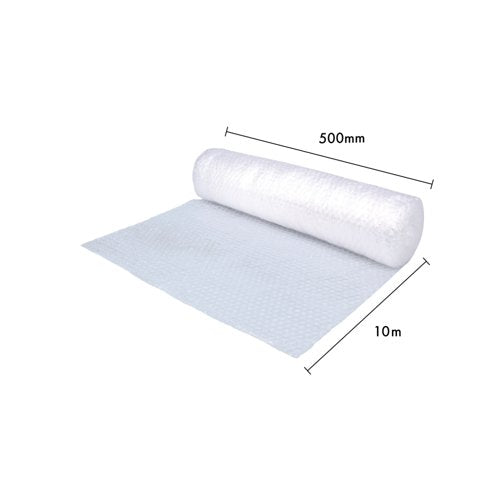 5 Star Bubble Wrap Roll Small Bubble 500mmx10m Clear FS678776