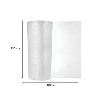 5 Star Bubble Wrap Roll Small Bubble 1500mmx100m Clear FS678976