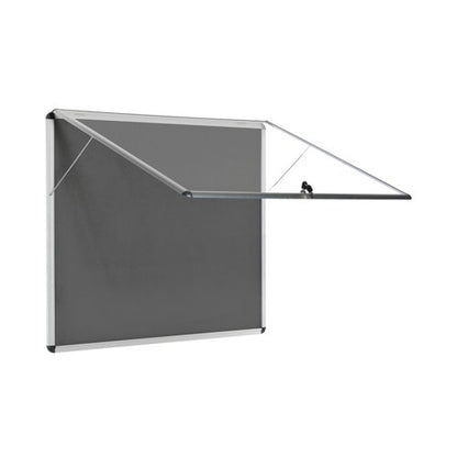 5 Star Glazed Fire Retardant Noticeboard 15x A4 Sheets Grey FS679454
