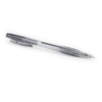 5 Star Retractable Ball Pen Medium 1mm Tip 0.7mm Line Black (Pack of 20) 930388