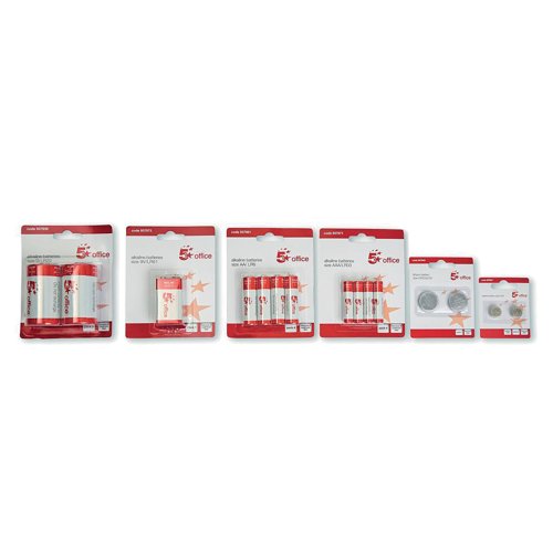 5 Star Office Batteries AA (Pack of 4)