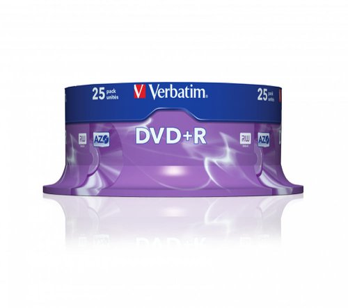 Verbatim DVD+R Spindle 16x 4.7GB (Pack of 25) 43500