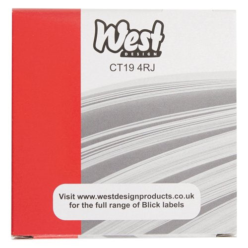 Blick Labels in Dispensers Round 19mm White (Pack of 1400) RS005551