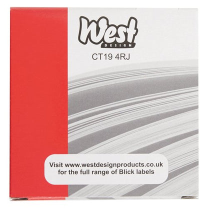 Blick Labels in Dispensers Round 19mm White (Pack of 1400) RS005551