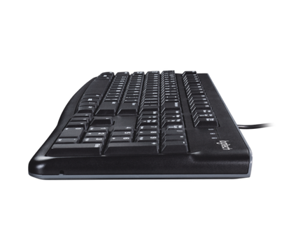 Logitech K120 Business Keyboard Spill Resistant Low Profile Quiet Keys Black 920-002524