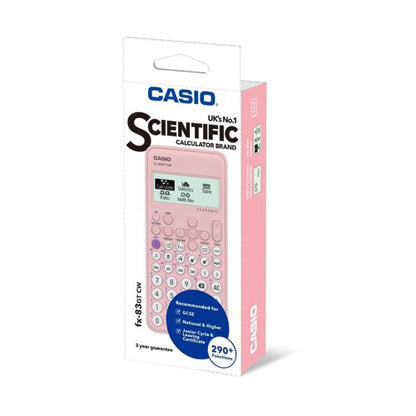 Casio ClassWiz Scientific Calculator Pink FX-83GTCW-PK-W-UT