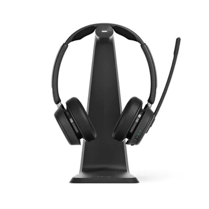 Epos Impact 1061T Wireless Binaural On Ear Headset Bluetooth with Charging Stand 1001173