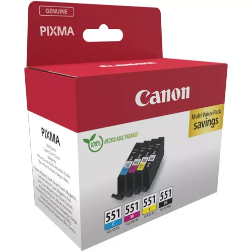 Canon CLI-551 Ink Cartridges CMYK Multipack 6509B015