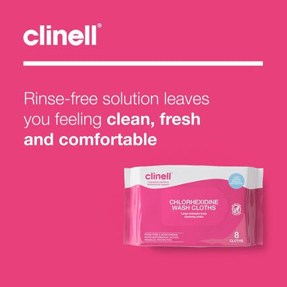 Clinell Chlorhexidine Wash Cloths (Pack of 80 CHGWC8