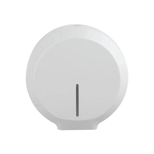 Essence Commercial Mini Jumbo Toilet Roll Dispenser White WR-ESS-MJUMBO-W