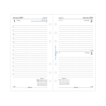Filofax Refill Day Per Page Personal White 2027 27-68441