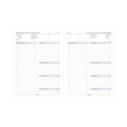 Filofax Refill Day Per Page A4 White 2027 27-68719