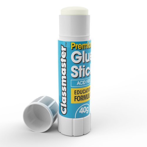 Classmaster Glue Stick 40g in Classroom Tray (Pack of 108) G40108G