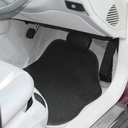 Goodyear 4 Piece Velour Car Mat Set Black 904526