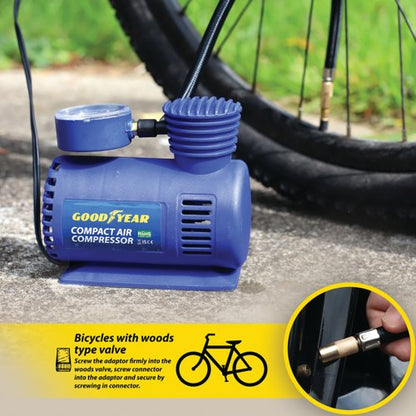Goodyear Pro Compact Mini Air Compressor Blue 900009