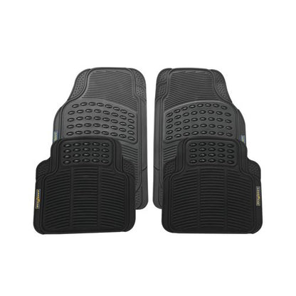 Goodyear 4 Piece Rubber Car Mat Set Black 904506
