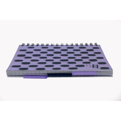 Europa Splash Project Book 200 Lined Pages A5 Purple Cover (Pack of 3) EU1508Z