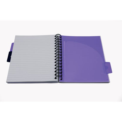 Europa Splash Project Book 200 Lined Pages A5 Purple Cover (Pack of 3) EU1508Z