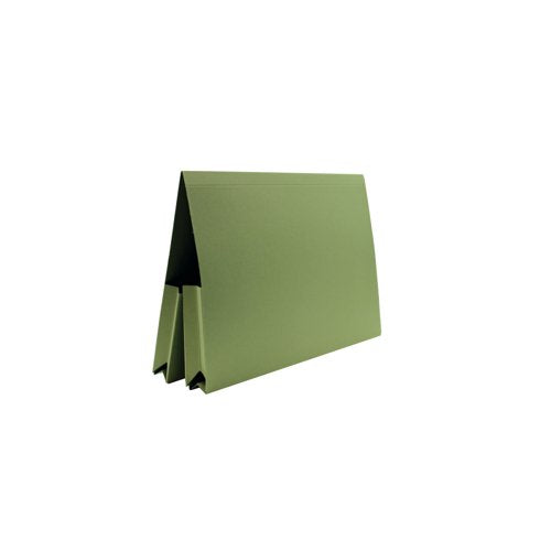 Exacompta Guildhall Legal Double Pocket Wallet Foolscap Green (Pack of 25) 214-GRN