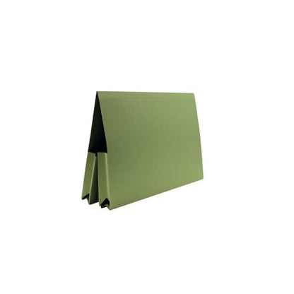 Exacompta Guildhall Legal Double Pocket Wallet Foolscap Green (Pack of 25) 214-GRN