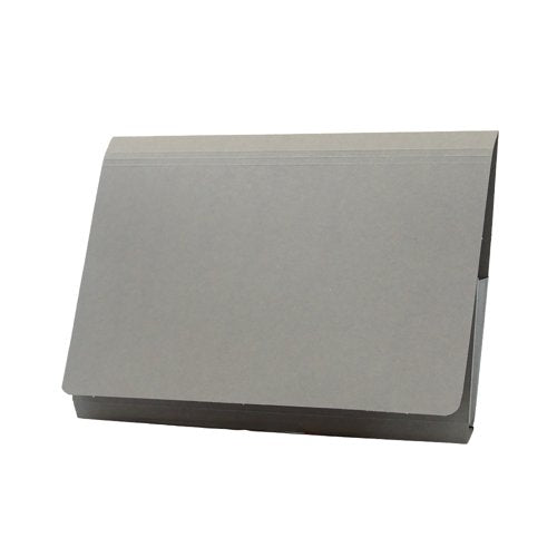 Exacompta Guildhall Full Flap Pocket Wallet Foolscap Grey (Pack of 50) PW2-GREY
