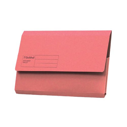 Exacompta Guildhall Document Wallet Foolscap Pink (Pack of 50) GDW1-PNK