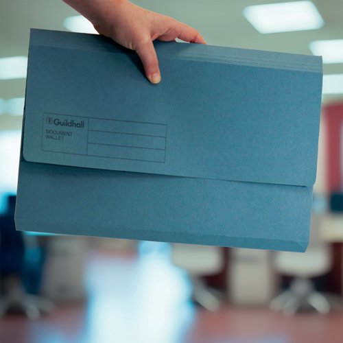 Exacompta Guildhall Document Wallet Foolscap Assorted (Pack of 50) GDW1-AST