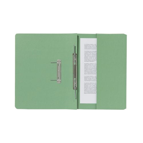 Exacompta Guildhall Pocket Spiral File 285gsm Green (Pack of 25) 347-GRNZ