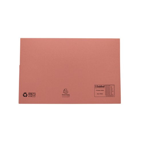 Exacompta Guildhall Probate Document Wallet 315gsm Pink (Pack of 25) PRW2-PNK