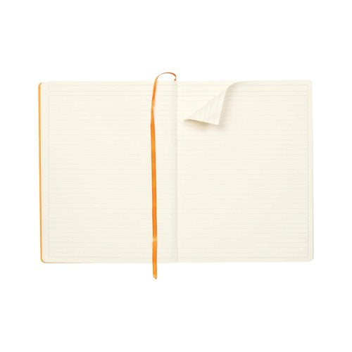 Clairefontaine Rhodiarama Notebook 80 Lined Pages A4+ Silver Cover 117701C