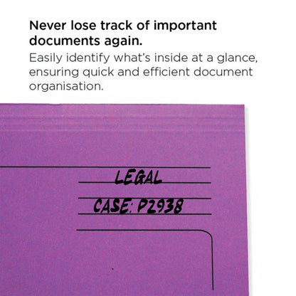 Exacompta Forever Document Wallet Manilla Foolscap Bright Purple (Pack of 25) 211/5005