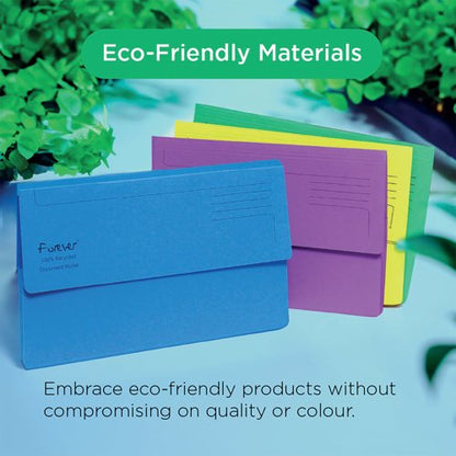 Exacompta Forever Document Wallet Manilla Foolscap Bright Green (Pack of 25) 211/5004