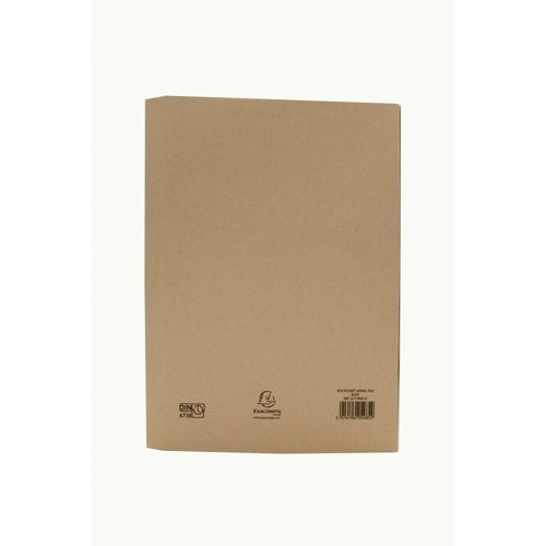 Exacompta Guildhall R/Hand Transfer Spiral Pocket File 315gsm Foolscap Buff (Pack of 25) 211/9061Z