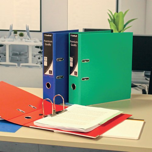 Exacompta Guildhall 80mm Lever Arch File A4 Blue (Pack of 10) 222/2001Z