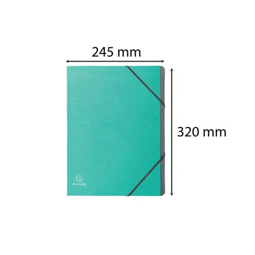 Exacompta Teksto Multipart File A4 12 Part Assorted (Pack of 8) 56650E