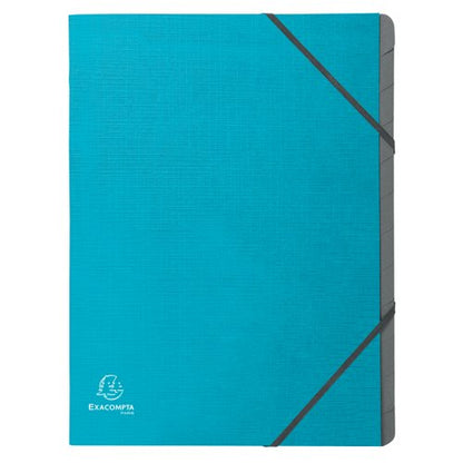 Exacompta Teksto Multipart File A4 12 Part Assorted (Pack of 8) 56650E