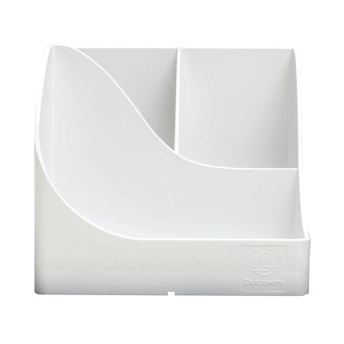 Exacompta Autentik Multi Compartment Pen Box White 69513D