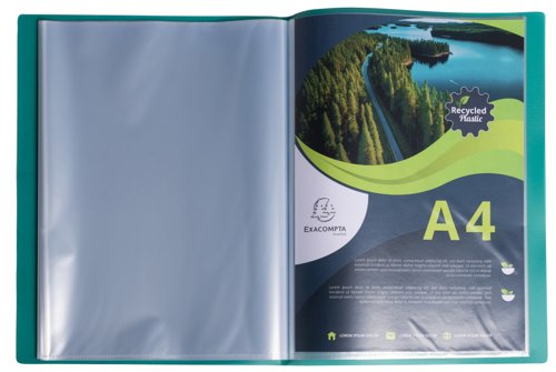 Exacompta OPAK Recycled Display Book 30 Pockets A4 Assorted (Pack of 5) 78530E