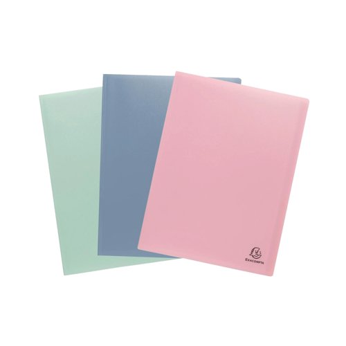 Exacompta Autentik Display Book 40 Pocket PP A4 Assorted 88439E