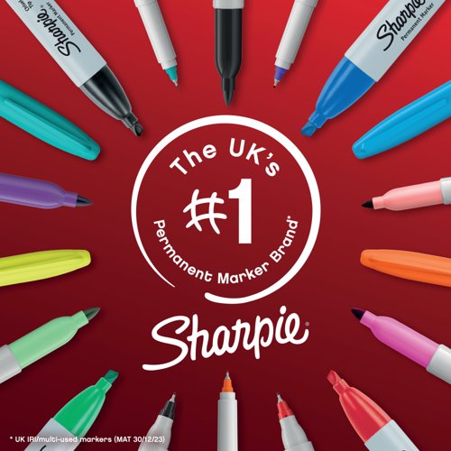 Sharpie Permanent Markers Fine Colouring Pens Assorted (Pack of 24) 2205177