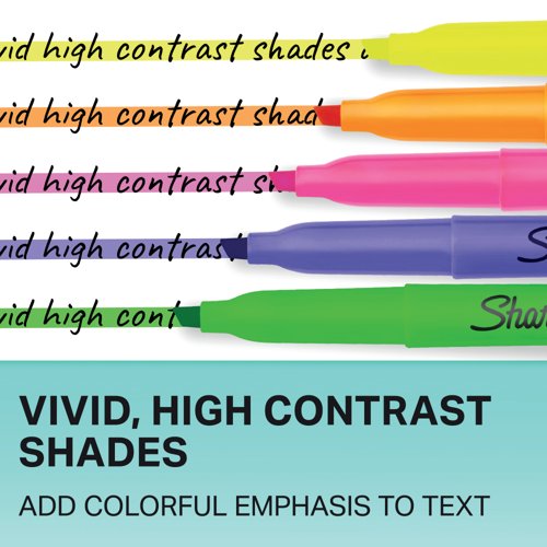 Sharpie Pocket Highlighters Chisel Tip Assorted (Pack of 12) 2223753