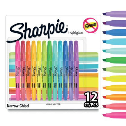 Sharpie Pocket Highlighters Chisel Tip Assorted (Pack of 12) 2223753