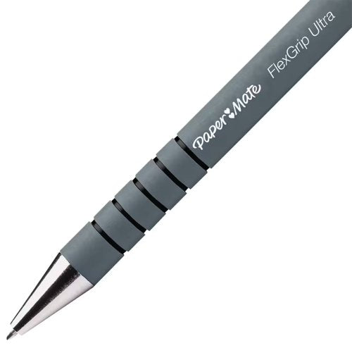 PaperMate Flexgrip Ultra Ballpoint Pen Medium Black (Pack of 12) S0190113