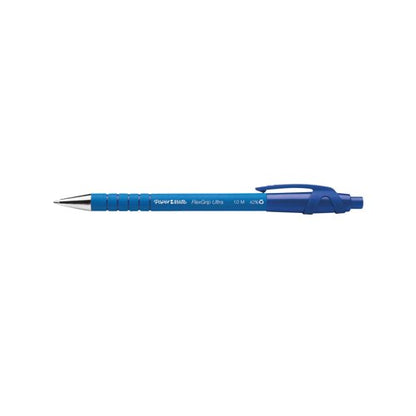 PaperMate Flexgrip Ultra Retractable Ballpoint Pen Medium Blue (Pack of 12) S0190433