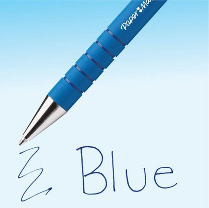 PaperMate Flexgrip Ultra Retractable Ballpoint Pen Medium Blue (Pack of 12) S0190433